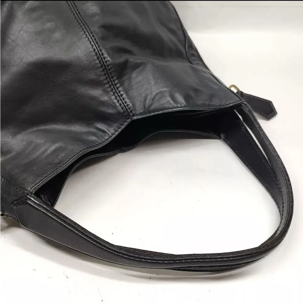 Auth Givenchy Black Lambskin Tinhan Hobo Bag Preloved Purse Shoulder Bag